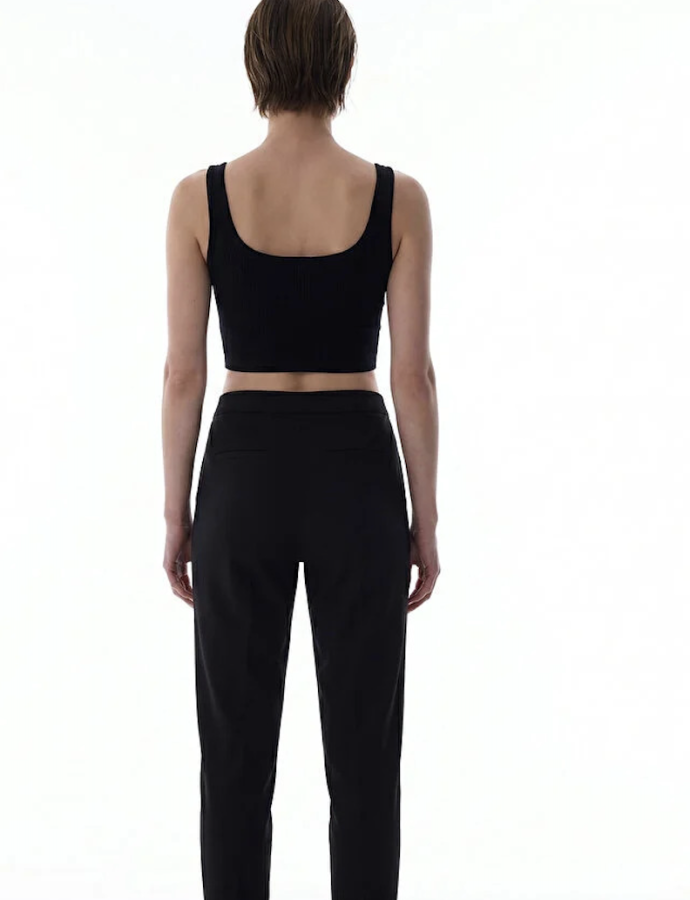 PH5U7P9X26IY Տոպ անթև  SEAMLESS SQUARE NECK CROP TOP